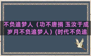 不负追梦人（功不唐捐 玉汝于成 岁月不负追梦人）(时代不负追梦人)